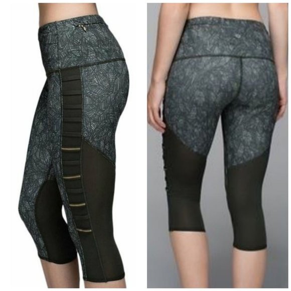 lululemon athletica Pants - Lululemon Breezy Crop Jazzy Leggings